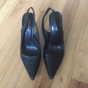 Charles David black slingback pumps